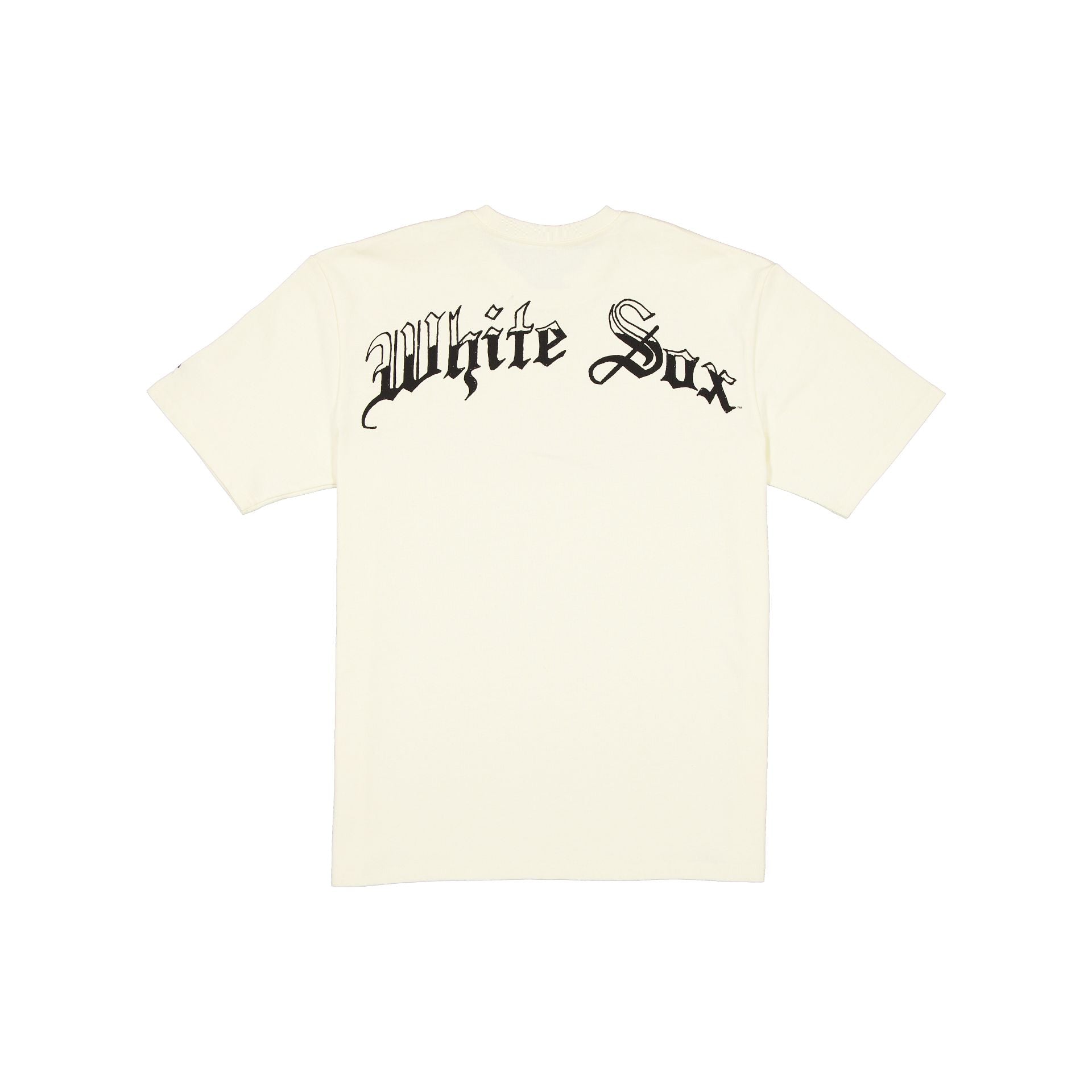 Chicago White Sox Gothic Lettering Chrome White T-Shirt