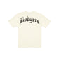 Los Angeles Dodgers Gothic Lettering Chrome White T-Shirt