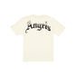 Los Angeles Angels Gothic Lettering Chrome White T-Shirt