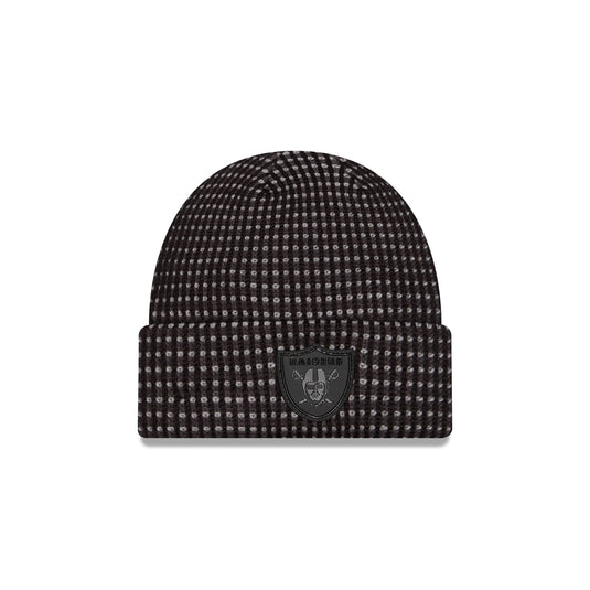 Las Vegas Raiders 2026 Sideline Cold Weather Black Cuff Knit Hat