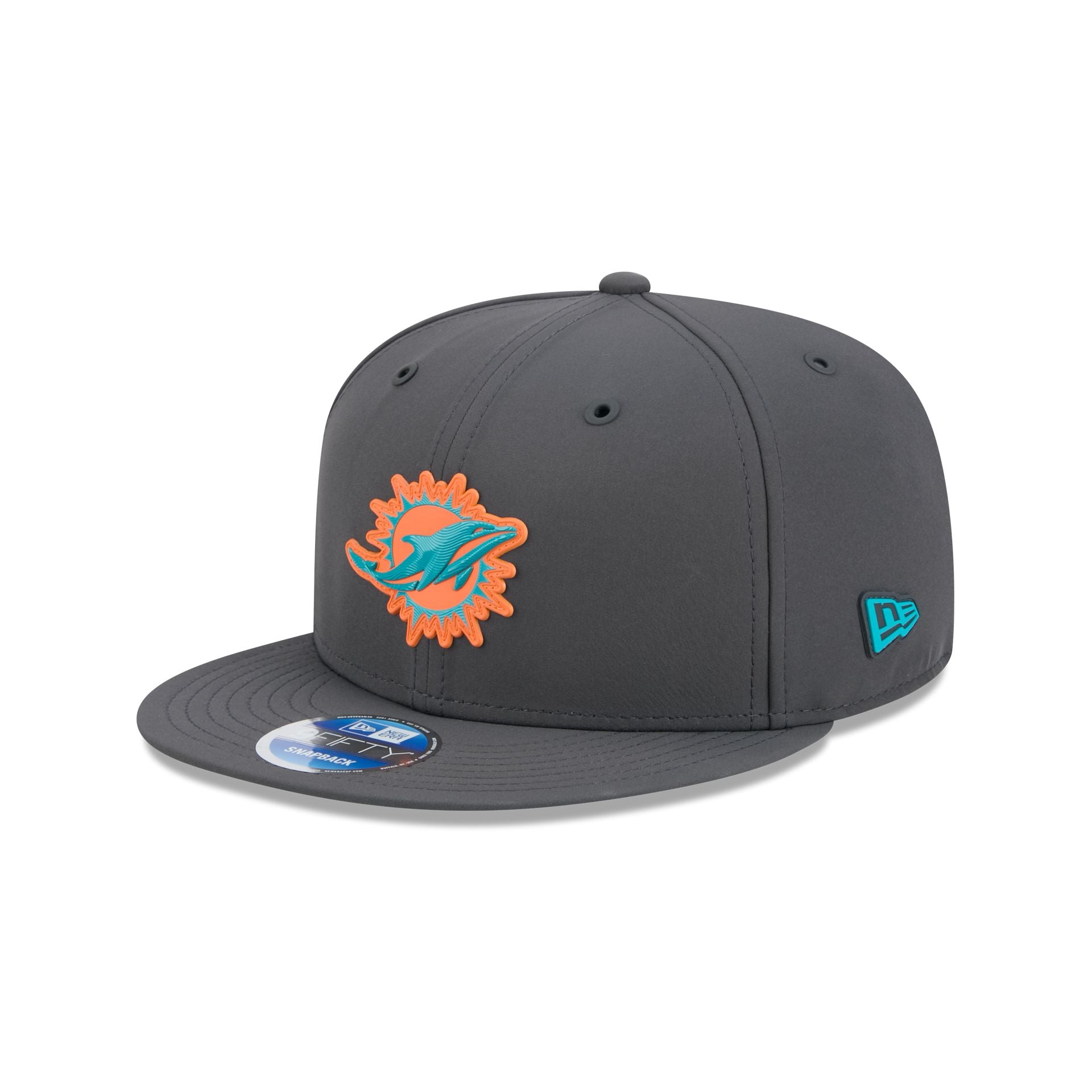 Miami Dolphins 2026 Sideline Cold Weather 9FIFTY Snapback Hat