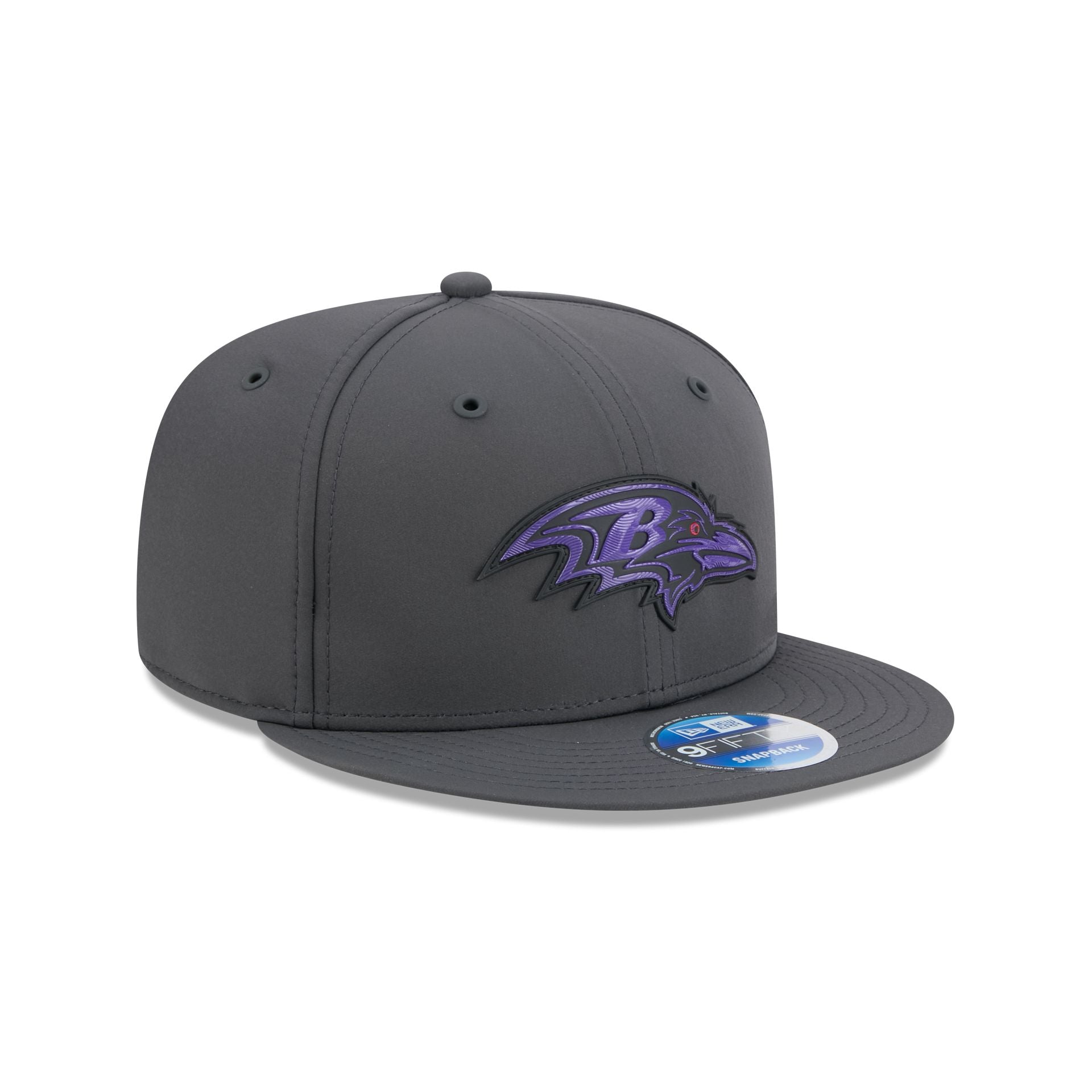 LAD MUSICIAN セットアップ 21AW GRAY PURPLE Baltimore Ravens 2026 Sideline Cold Weather 9FIFTY Snapback Hat