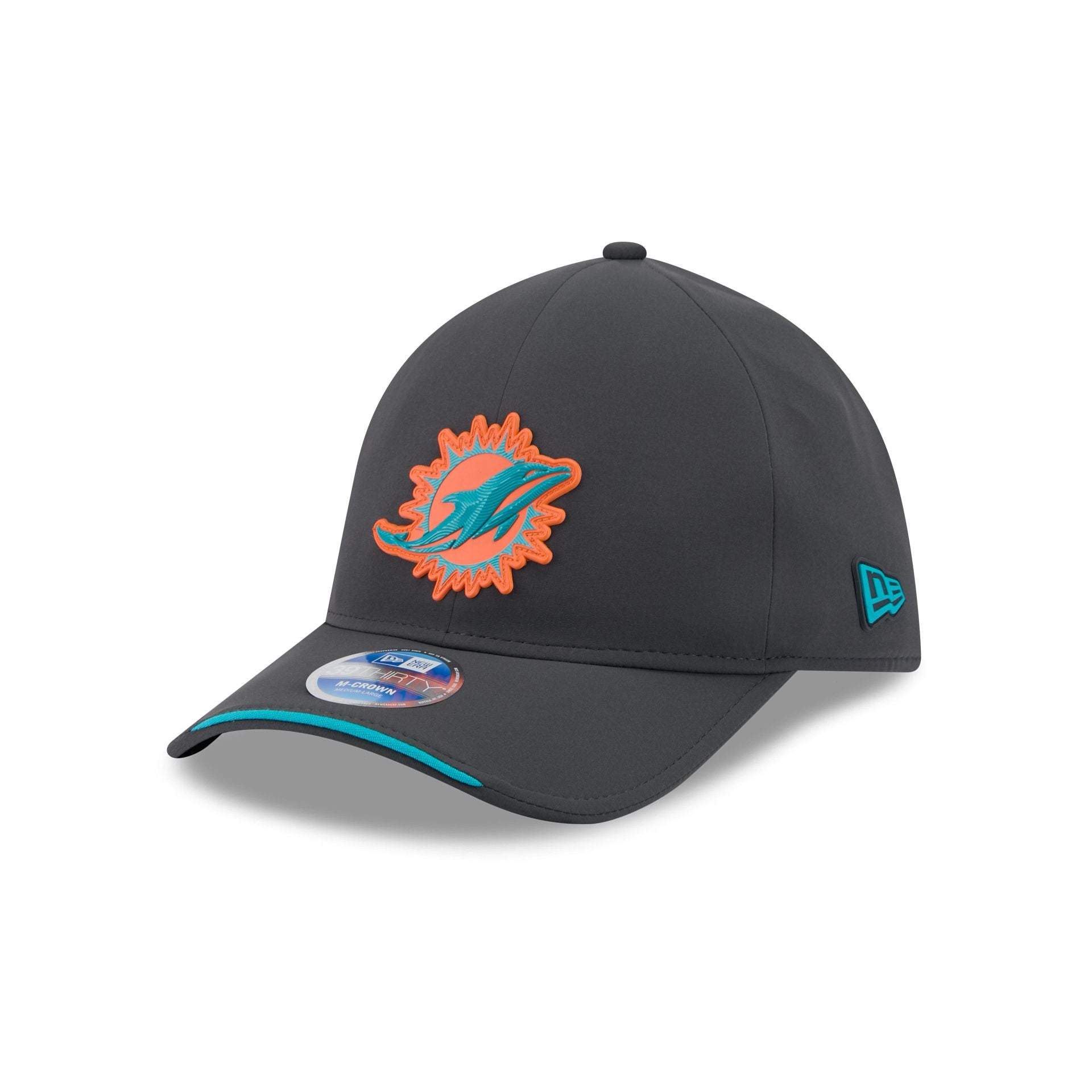 Miami Dolphins 2026 Sideline Cold Weather 39THIRTY M-Crown Stretch
