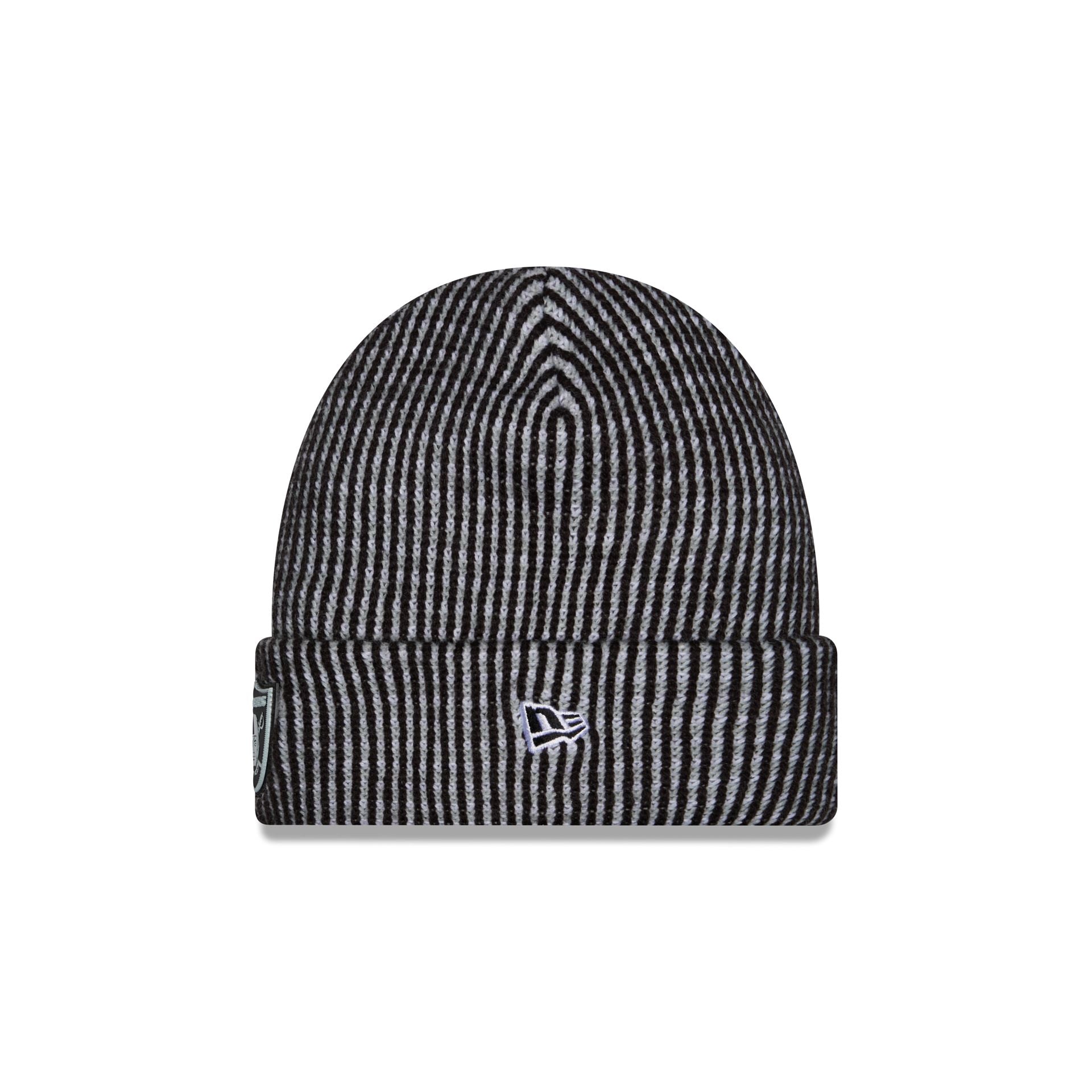 Las Vegas Raiders 2026 Sideline Cold Weather Cuff Knit Hat – New