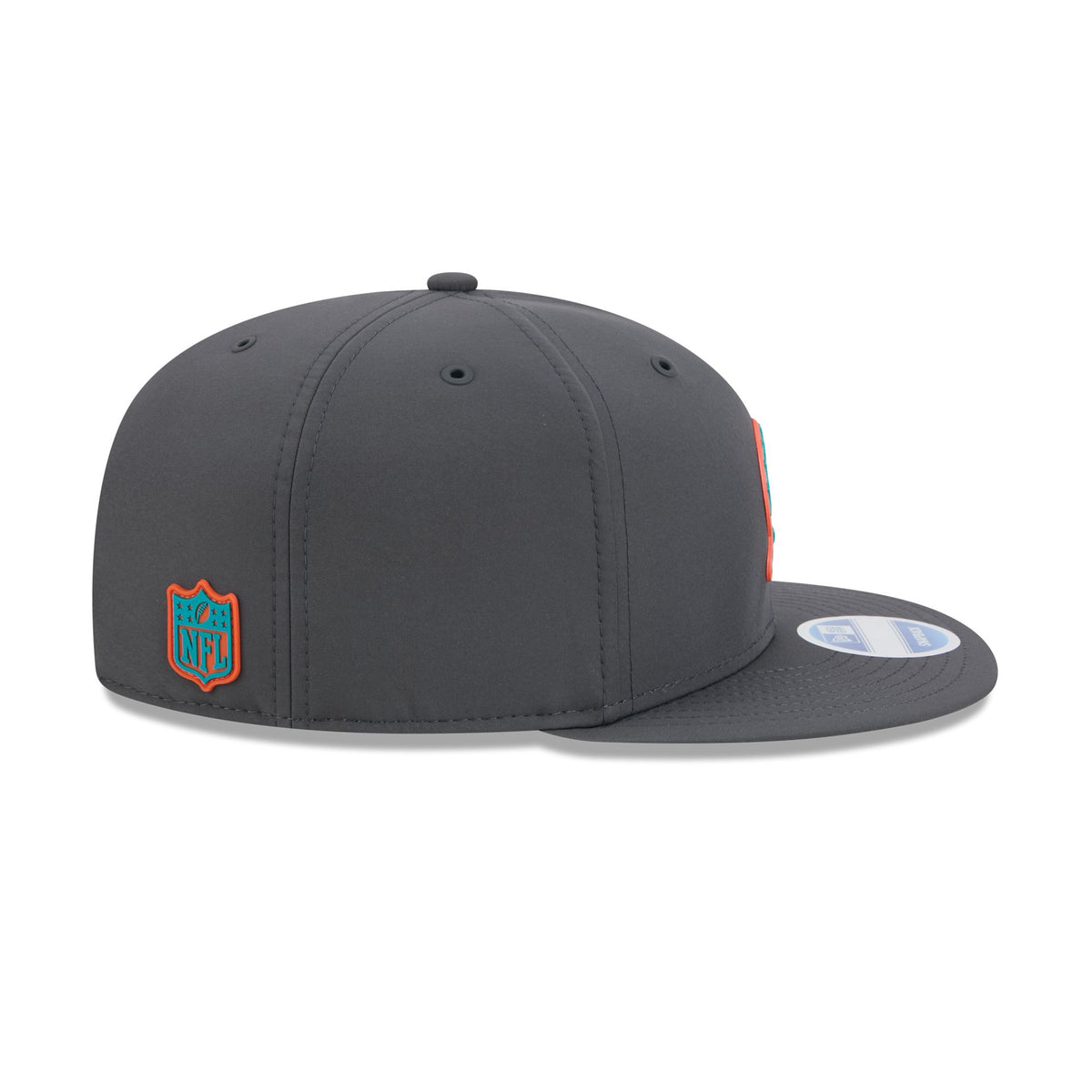 Miami Dolphins 2026 Sideline Cold Weather Historic 9FIFTY Snapback Hat