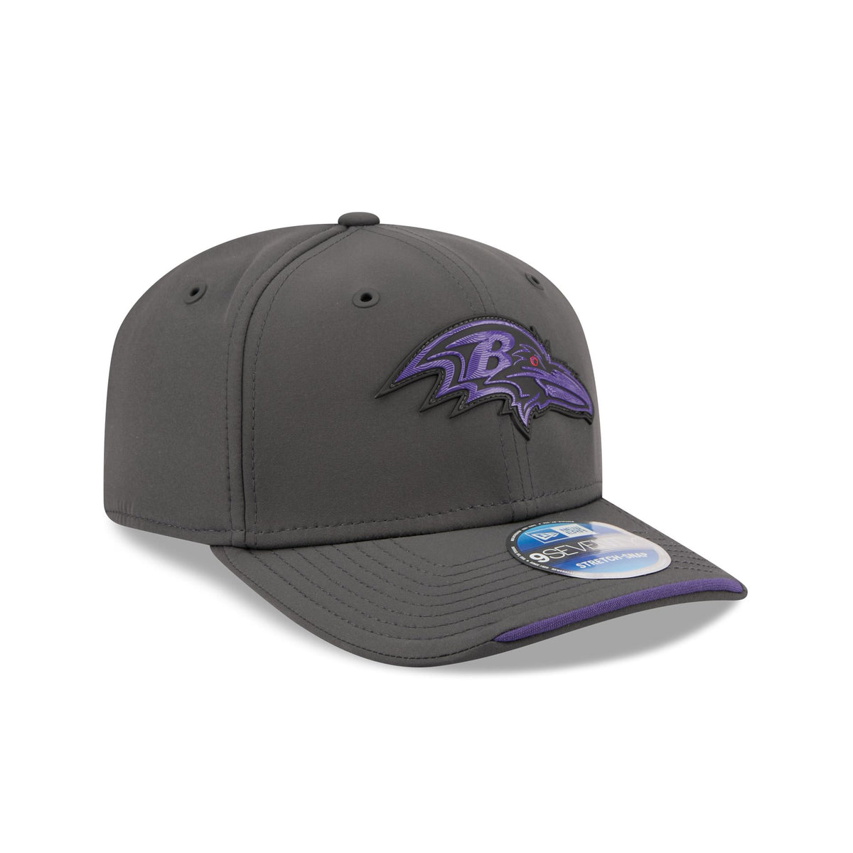 Baltimore Ravens 2026 Sideline Cold Weather 9SEVENTY Stretch-Snap Hat