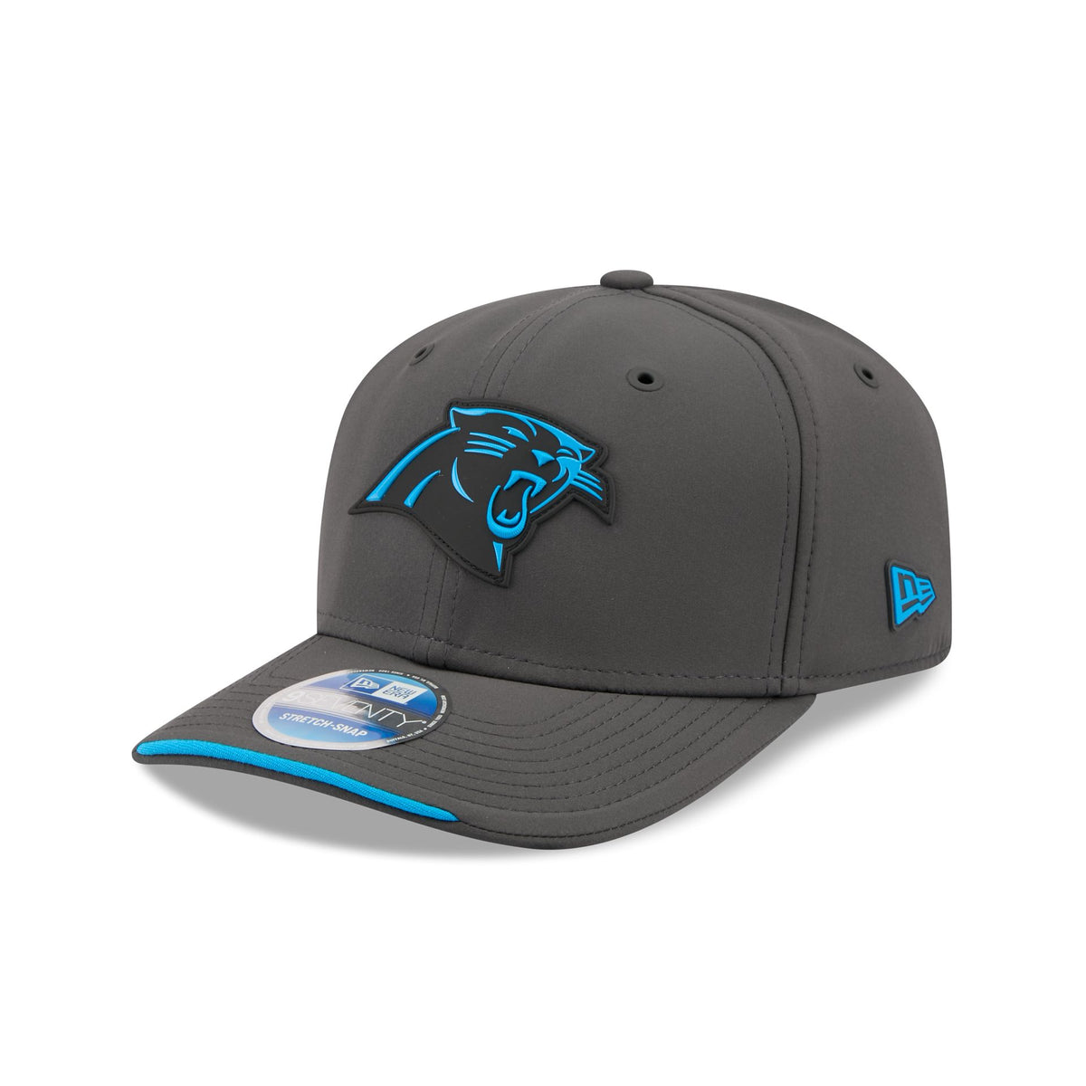 Carolina Panthers 2026 Sideline Cold Weather 9SEVENTY Stretch-Snap Hat