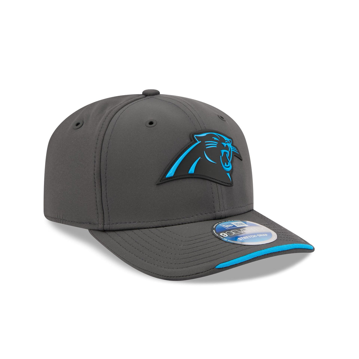 Carolina Panthers 2026 Sideline Cold Weather 9SEVENTY Stretch-Snap Hat