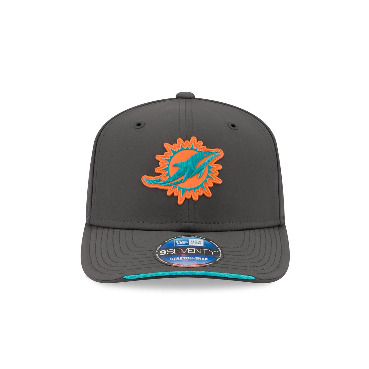 Miami Dolphins 2026 Sideline Cold Weather 9SEVENTY Stretch-Snap Hat