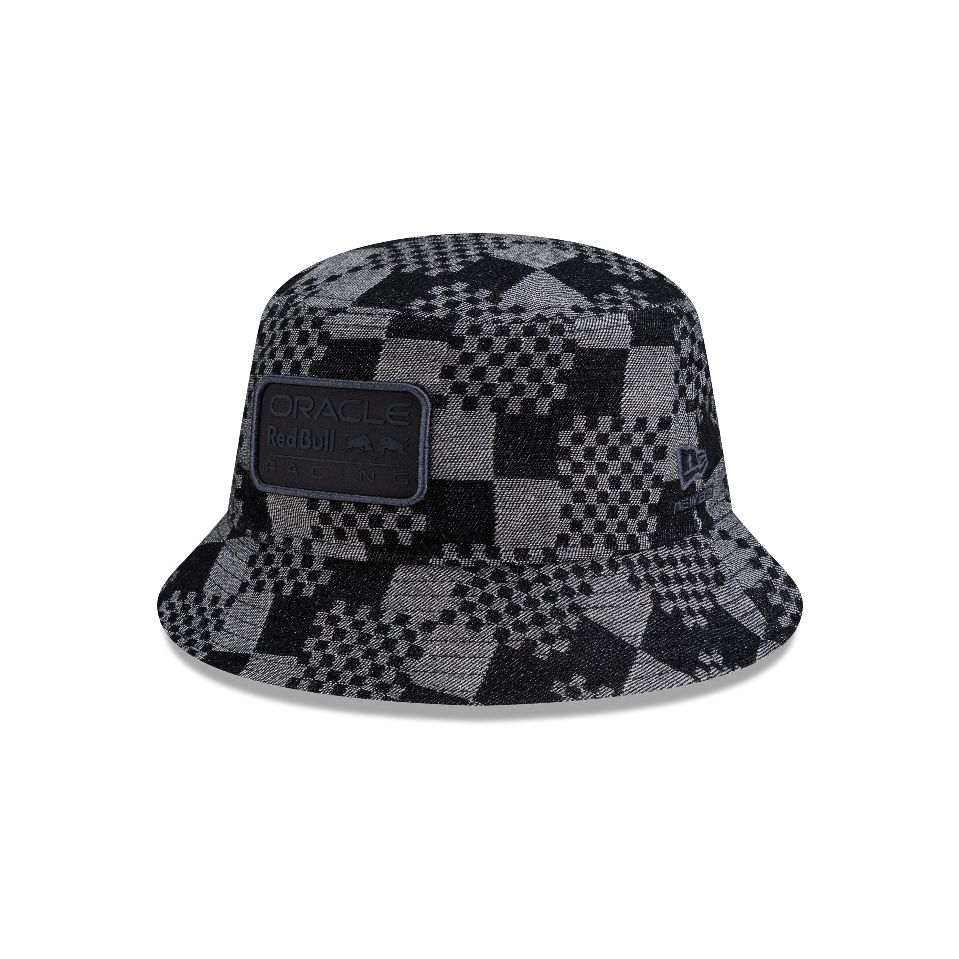 Oracle Red Bull Racing Patterned Black Denim Bucket Hat