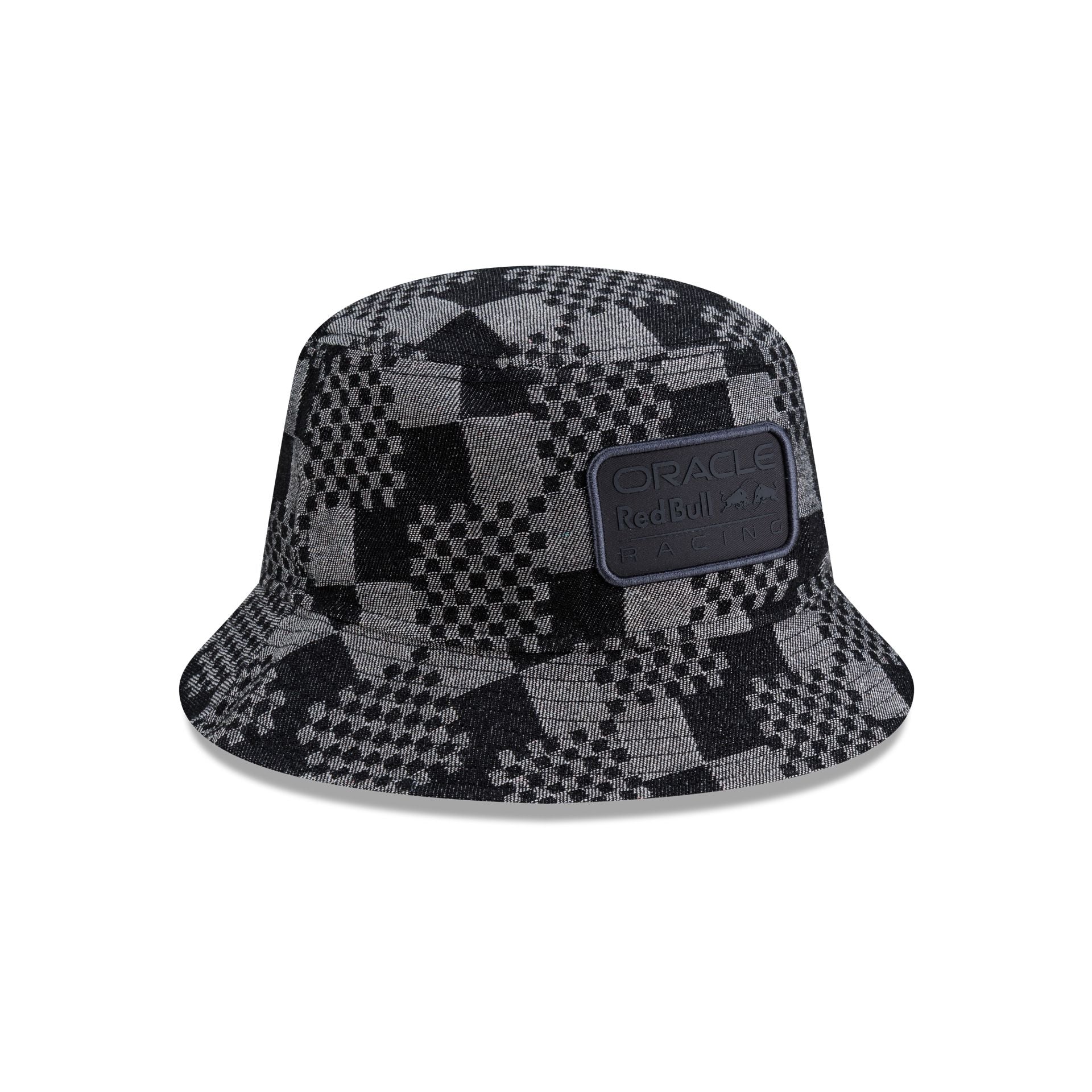 Oracle Red Bull Racing Patterned Black Denim Bucket Hat