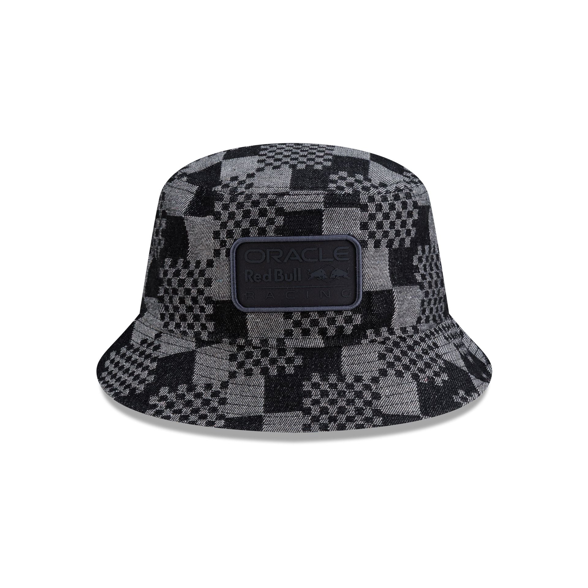 Oracle Red Bull Racing Patterned Black Denim Bucket Hat