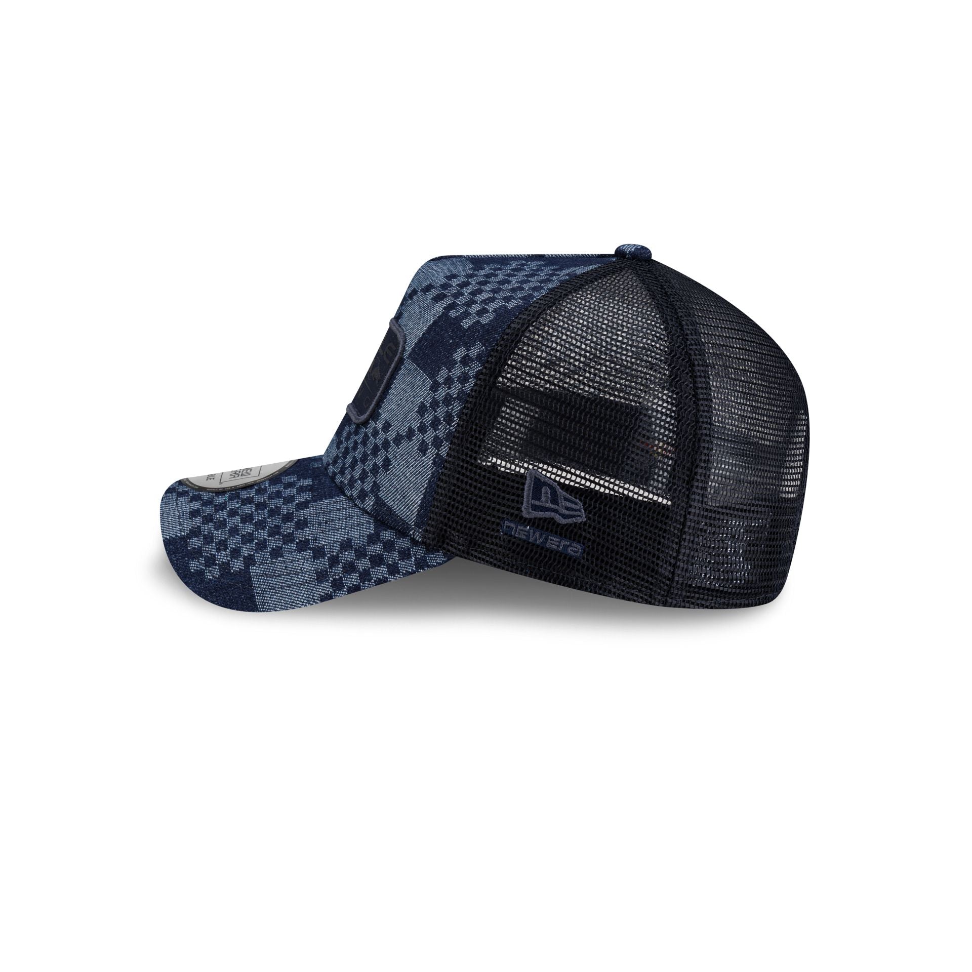 Oracle Red Bull Racing Patterned Navy Denim 9FORTY A-Frame Trucker Hat