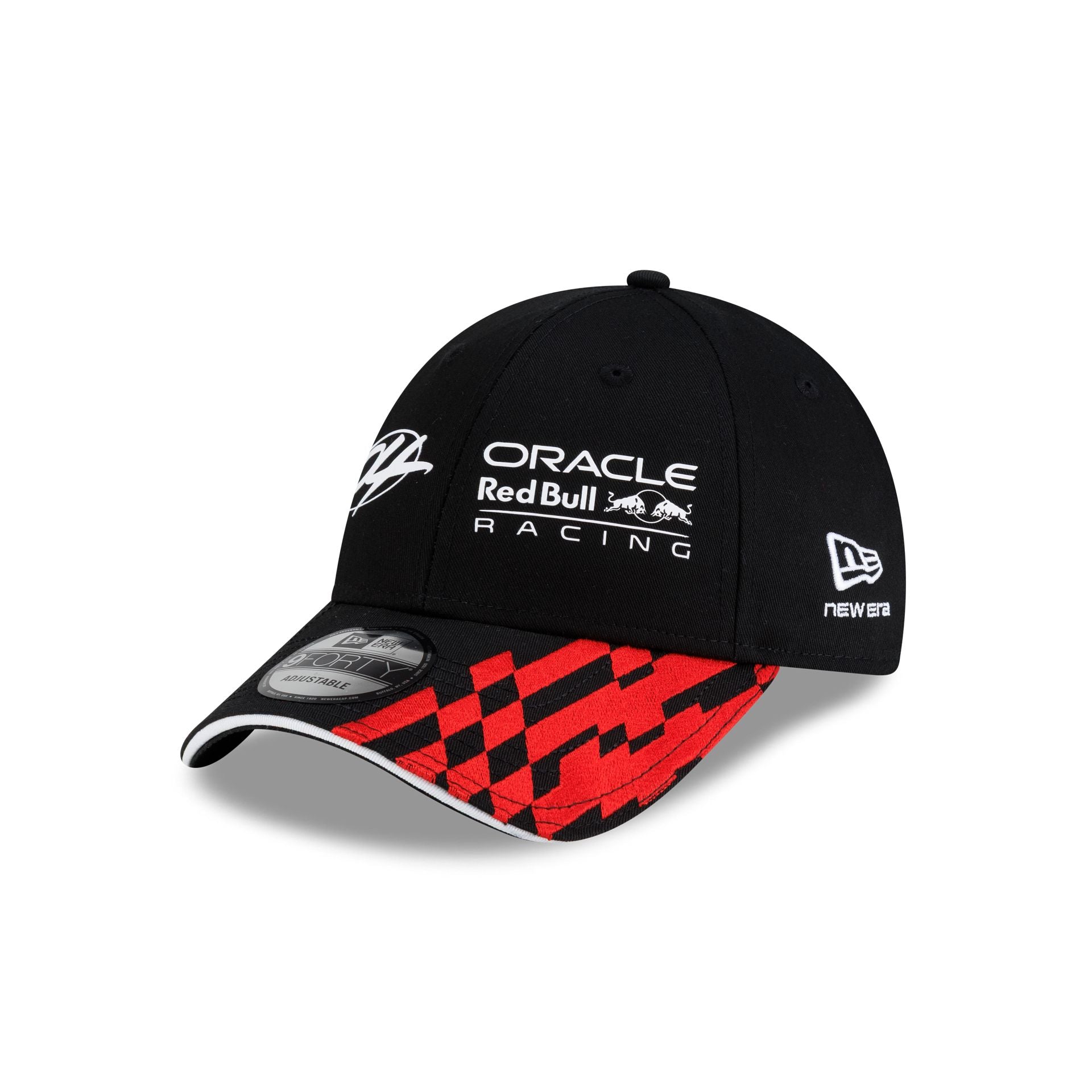 Oracle Red Bull Racing Checkerboard Black 9FORTY Snapback Hat