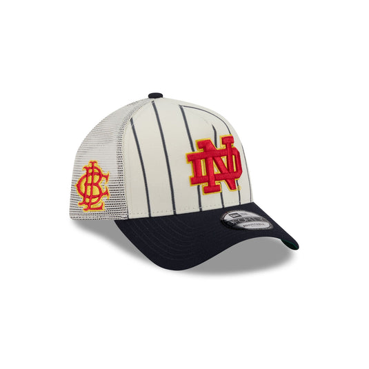 Big League Chew® x Notre Dame Fighting Irish Pinstripe 9FORTY A-Frame Trucker Hat - New Era Cap