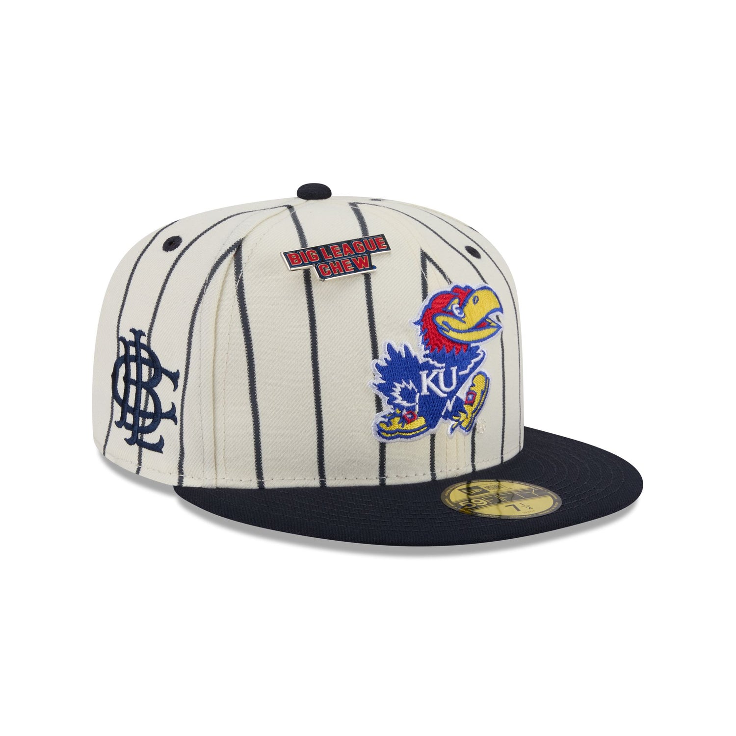 Big League Chew® x Kansas Jayhawks Pinstripe 59FIFTY Fitted Hat