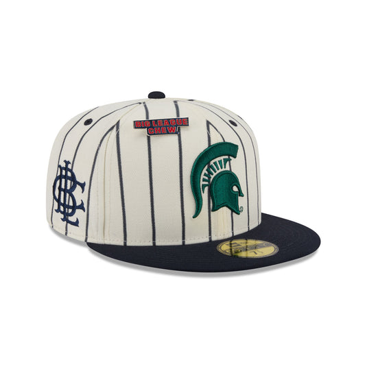 Big League Chew® x Michigan State Spartans Pinstripe 59FIFTY Fitted Hat - New Era Cap