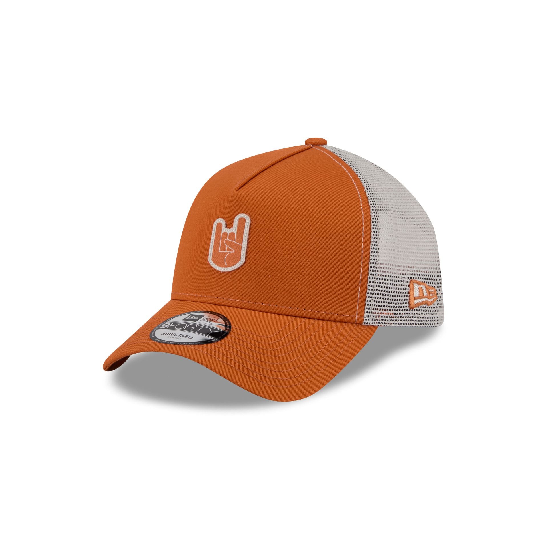 Texas Longhorns Hand Signs 9FORTY A-Frame Trucker Hat