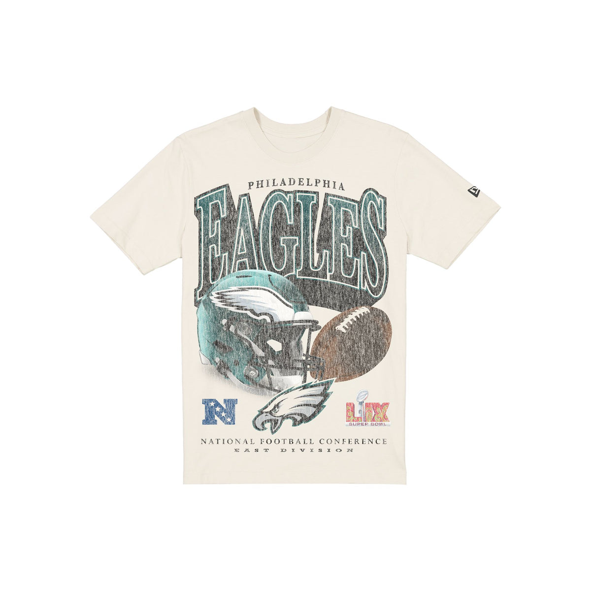 Philadelphia Eagles Sport Classics Distressed Print Chrome T-Shirt