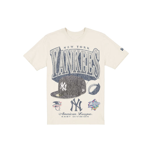 New York Yankees Sport Classics Distressed Print Chrome T-Shirt