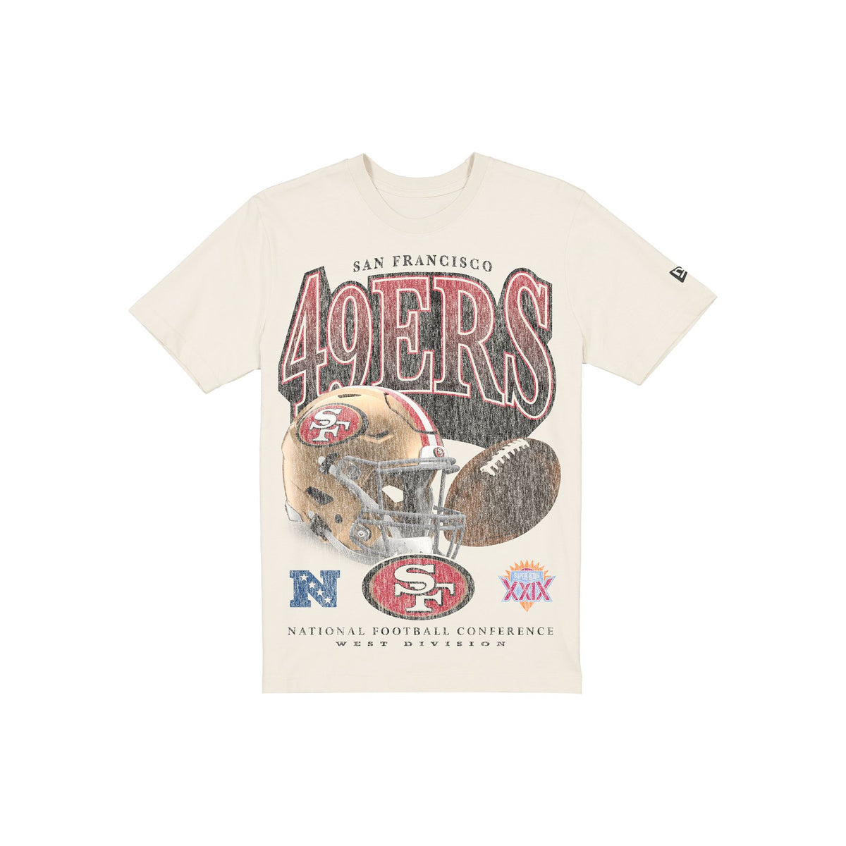 San Francisco 49ers Sport Classics Distressed Print Chrome T-Shirt