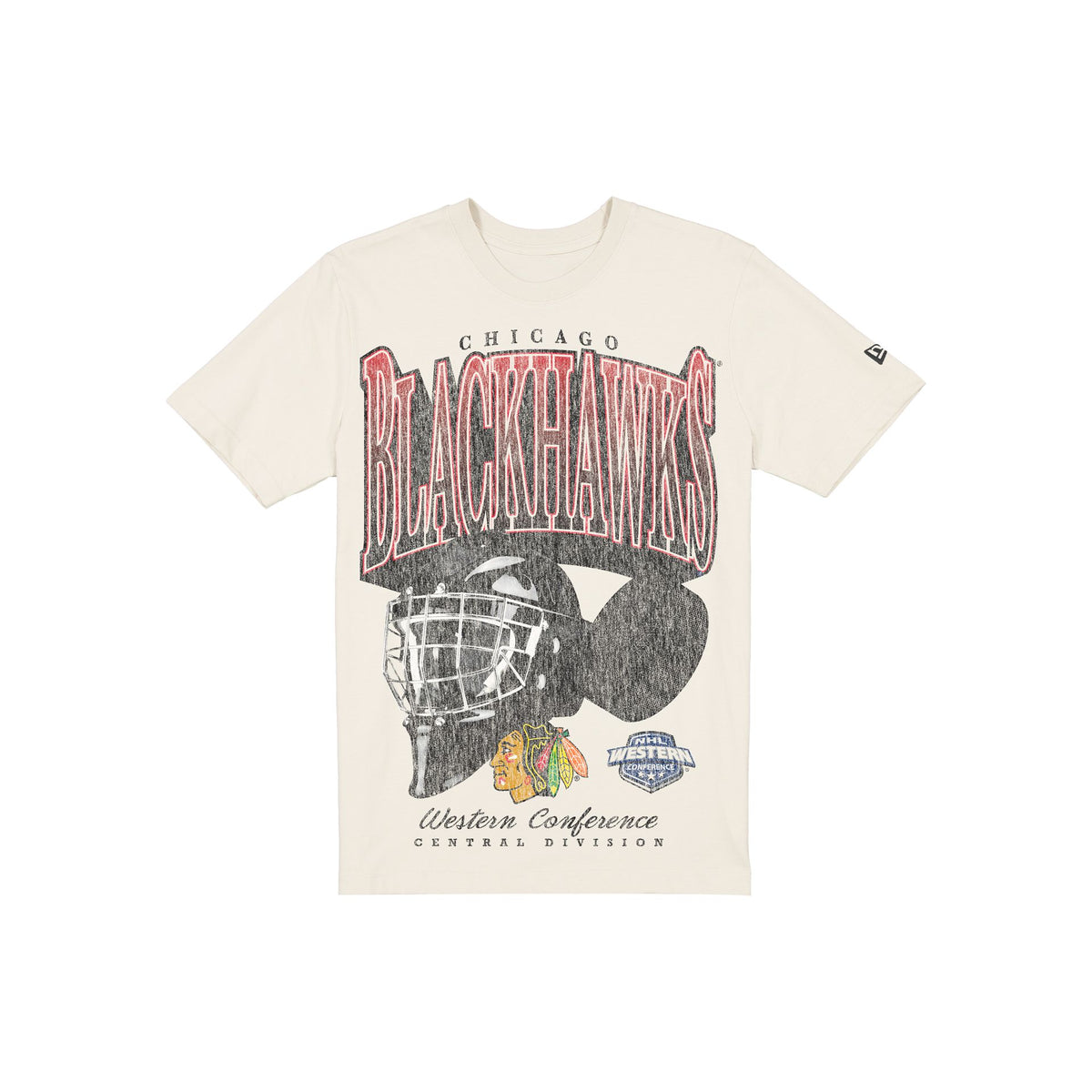 Chicago Blackhawks Sport Classics Distressed Print Chrome T-Shirt