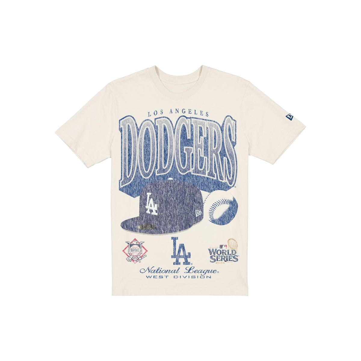 Los Angeles Dodgers Sport Classics Distressed Print Chrome T-Shirt