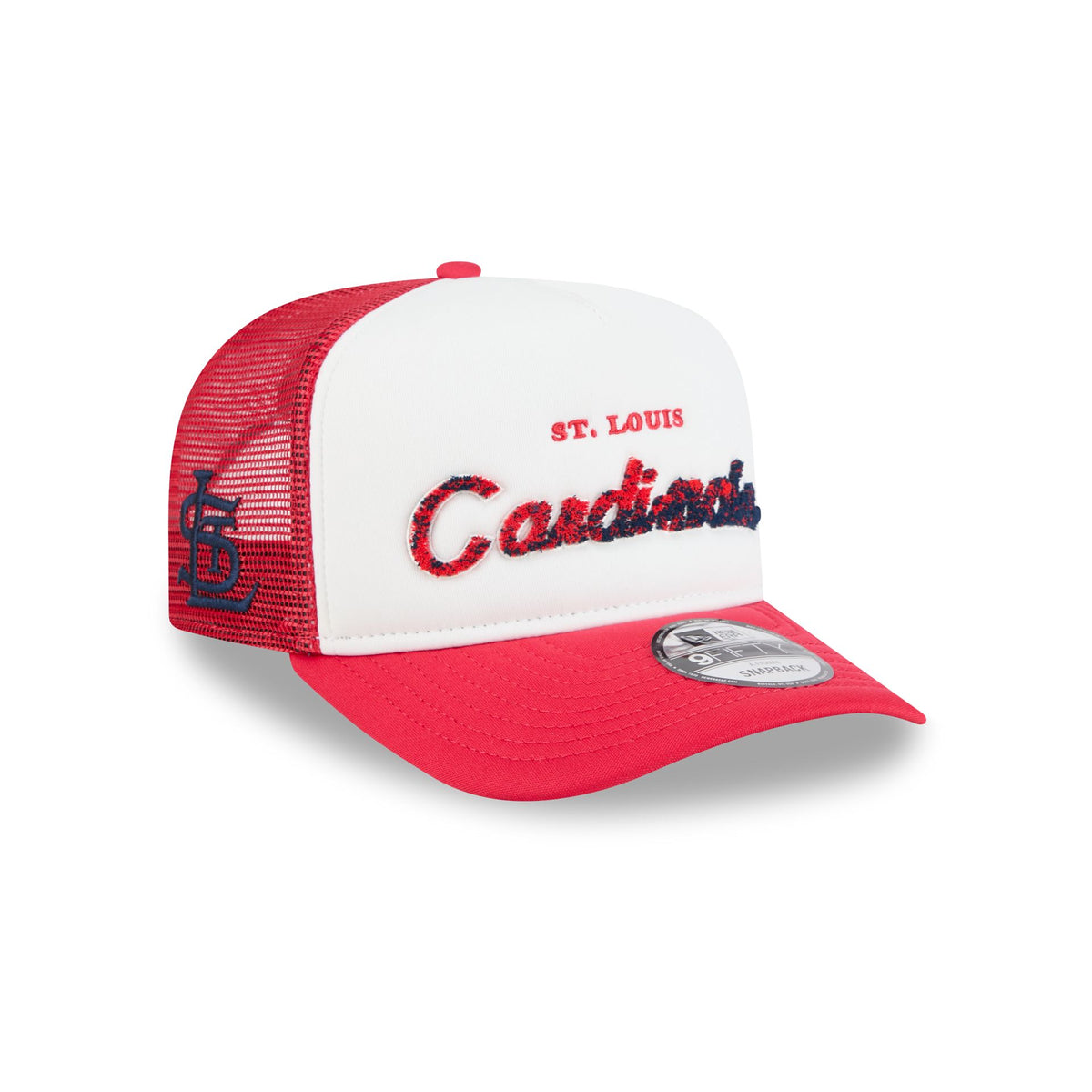 St. Louis Cardinals Fade Script 9FIFTY A-Frame Trucker Hat