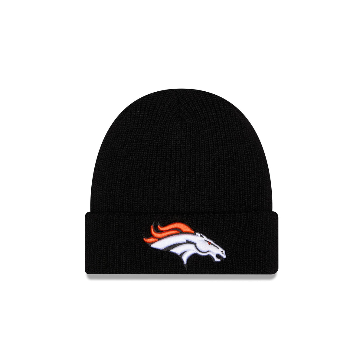 Denver Broncos Black Cuff Knit Beanie Hat