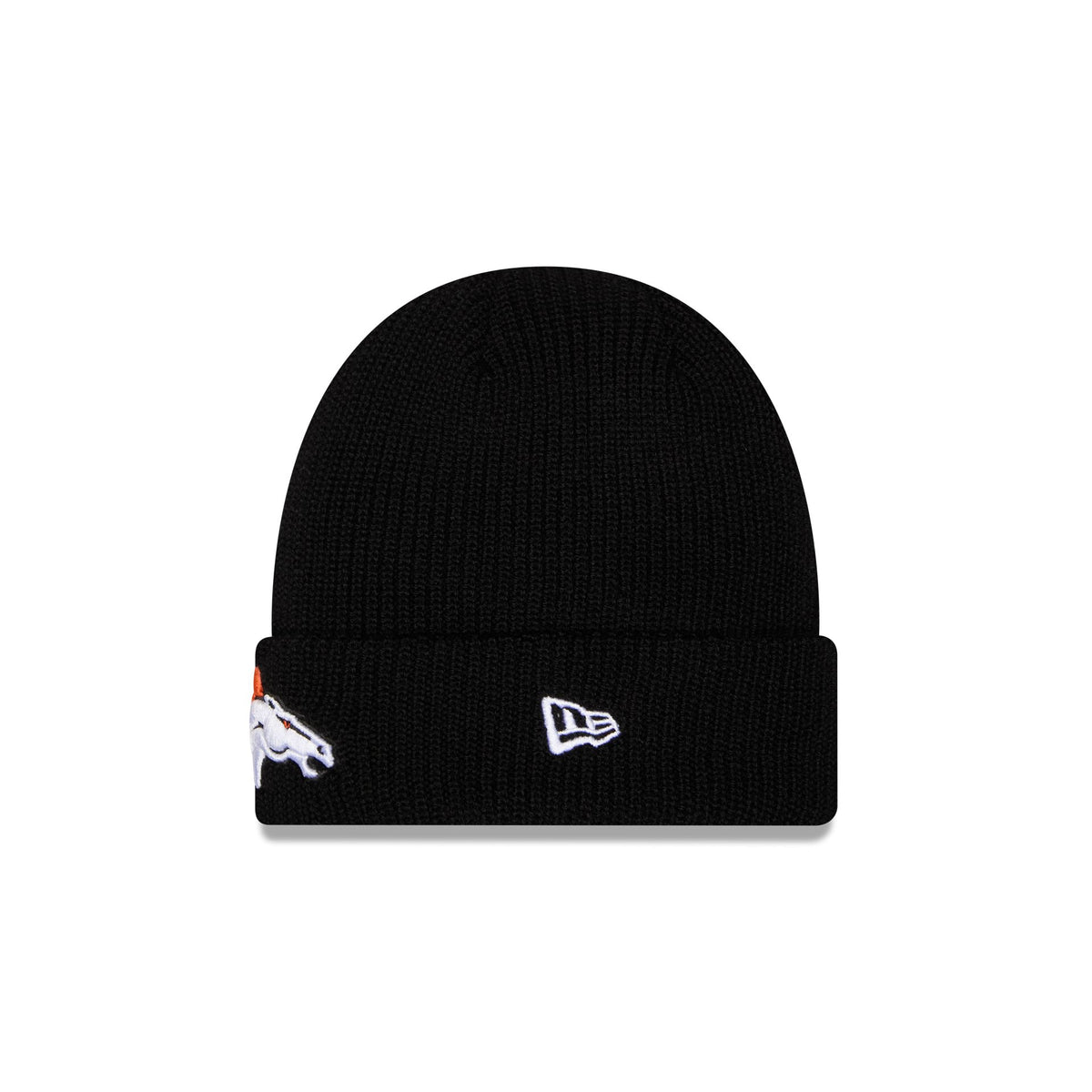 Denver Broncos Black Cuff Knit Beanie Hat