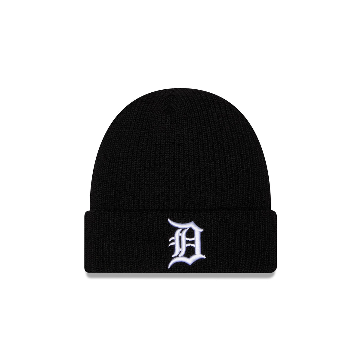 Detroit Tigers Black Cuff Knit Beanie Hat