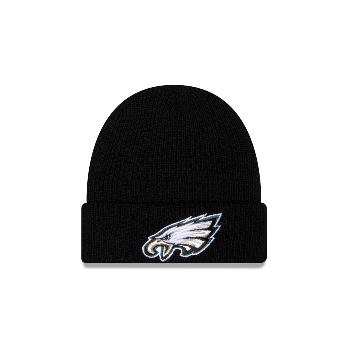 Philadelphia Eagles Black Cuff Knit Beanie Hat