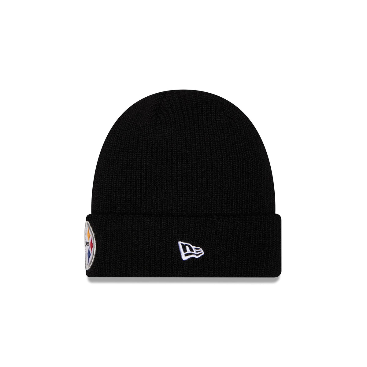 Pittsburgh Steelers Black Cuff Knit Beanie Hat