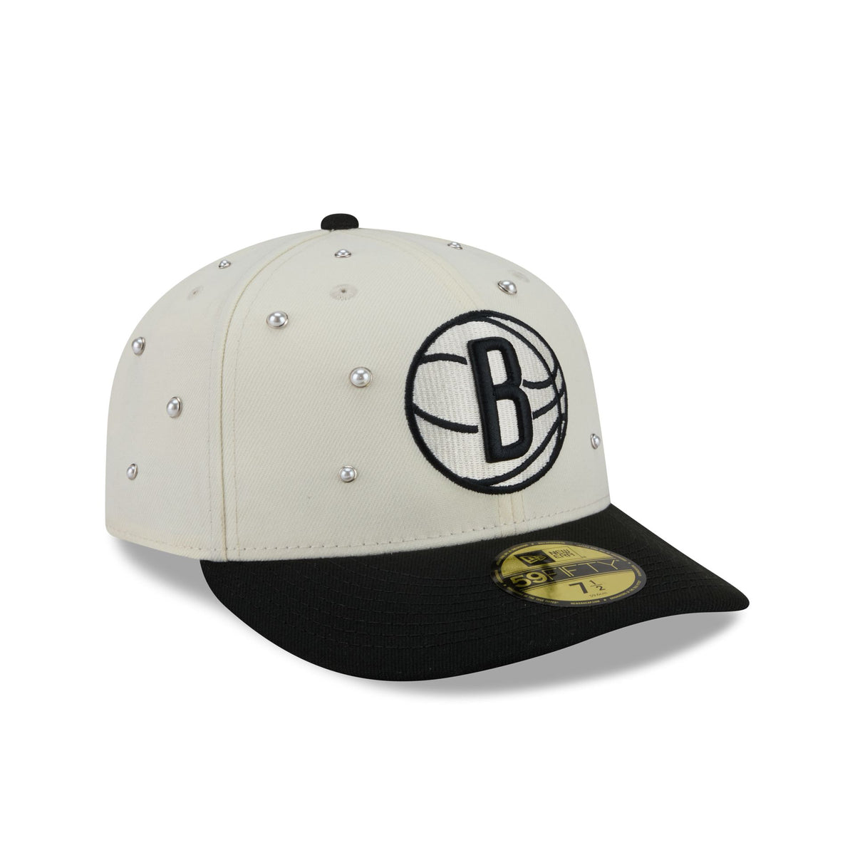 Brooklyn Nets Chrome Pearl 59FIFTY Fitted Hat