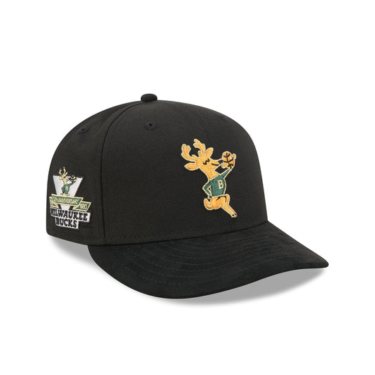 Milwaukee Bucks Hardwood Classics Side Patch 9FIFTY Snapback Hat