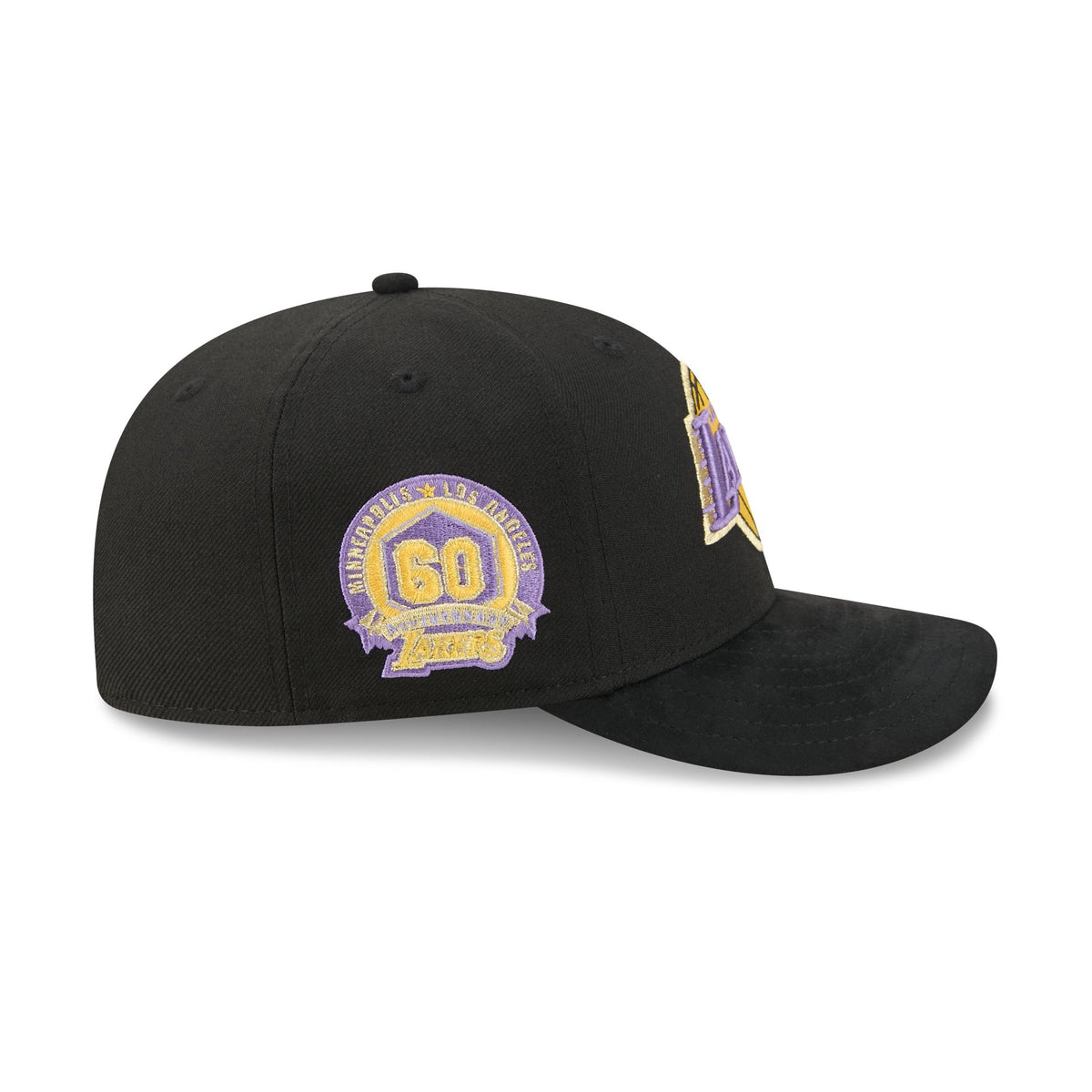 Los Angeles Lakers Hardwood Classics Side Patch 9FIFTY Snapback Hat