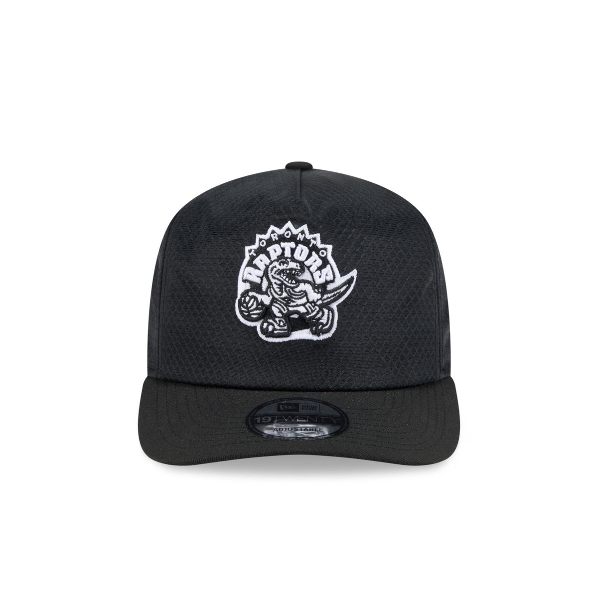 Toronto Raptors Black & White Mesh 19TWENTY Trucker Hat