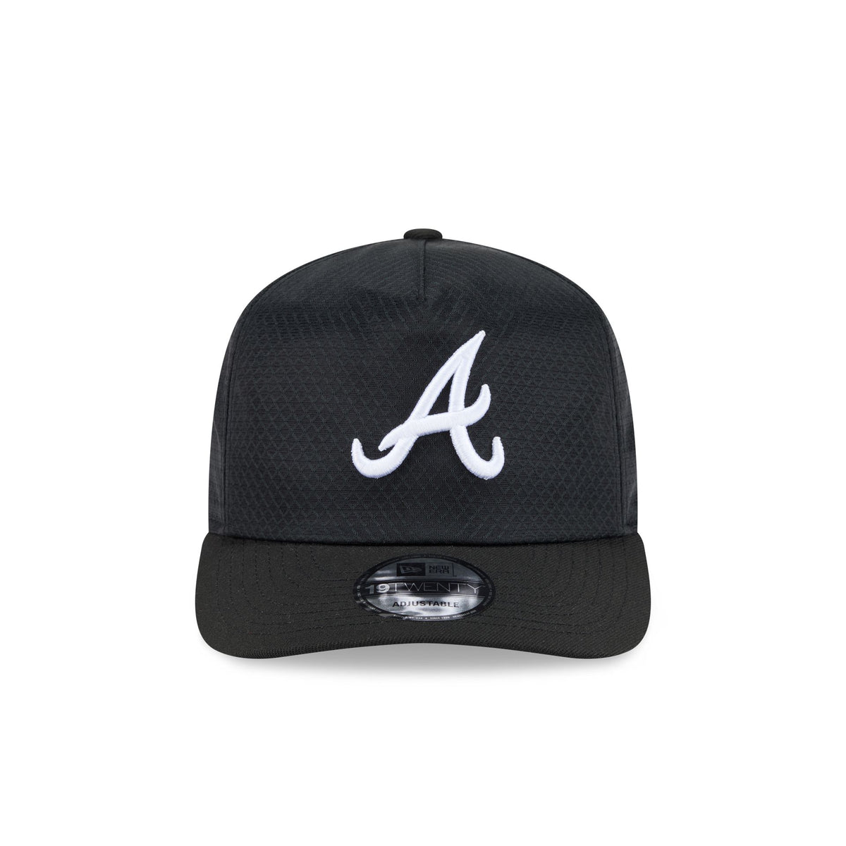 Atlanta Braves Black & White Mesh 19TWENTY Trucker Hat