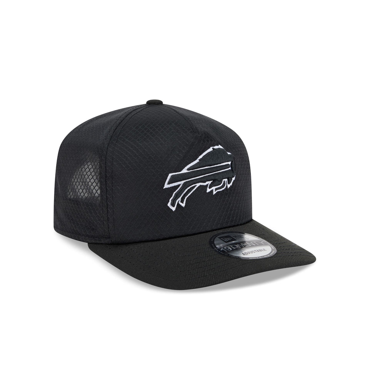 Buffalo Bills Black & White Mesh 19TWENTY Trucker Hat