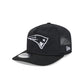 New England Patriots Black & White Mesh 19TWENTY Trucker Hat