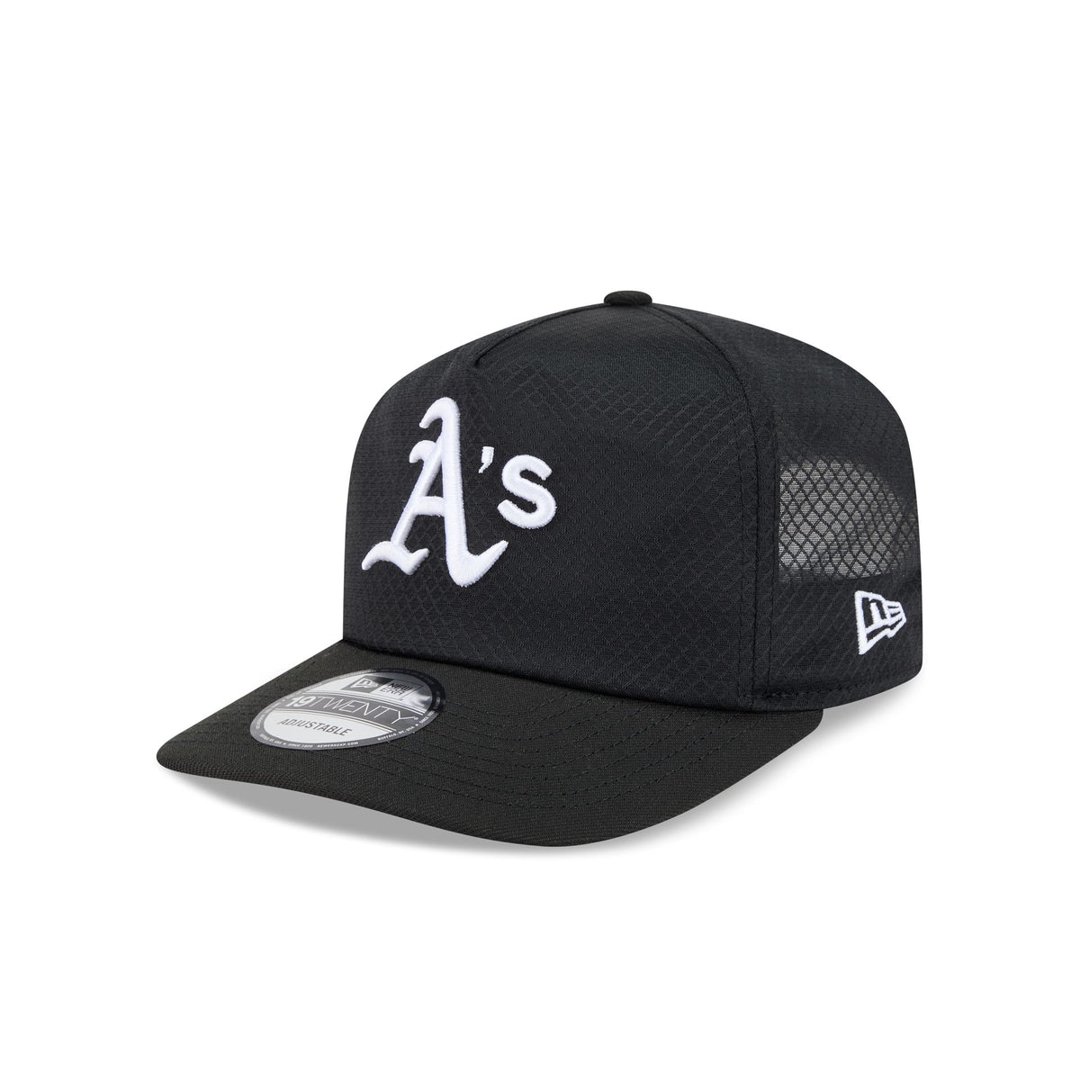 Athletics Black & White Mesh 19TWENTY Trucker Hat