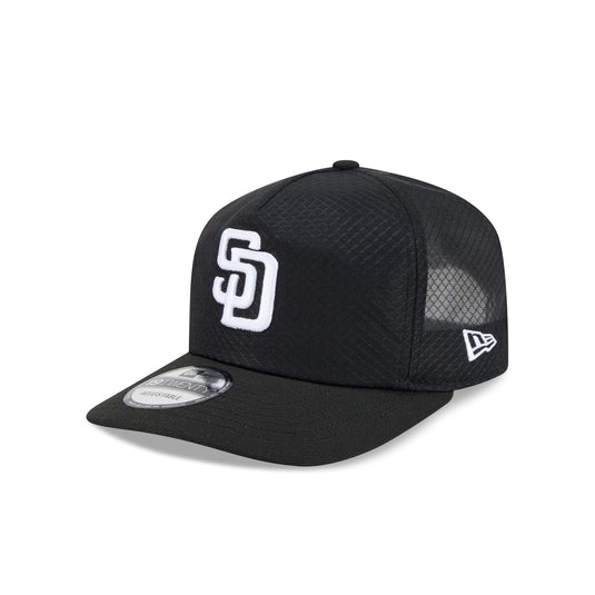 San Diego Padres Black & White Mesh 19TWENTY Trucker Hat