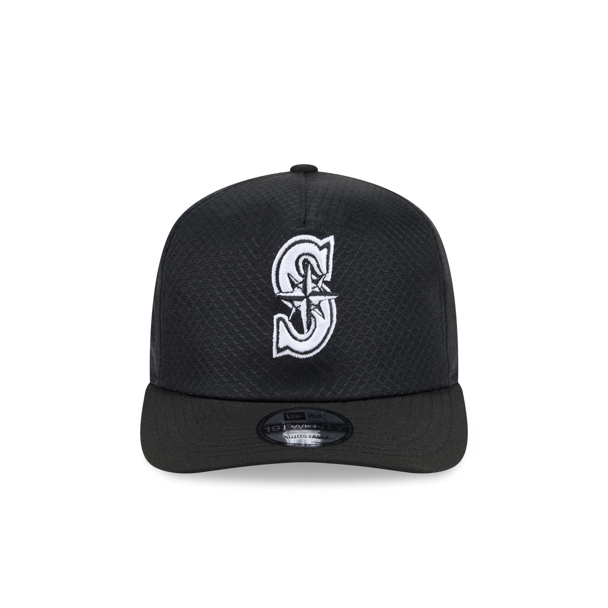 Seattle Mariners Black & White Mesh 19TWENTY Trucker Hat