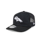 Denver Broncos Black & White Mesh 19TWENTY Trucker Hat