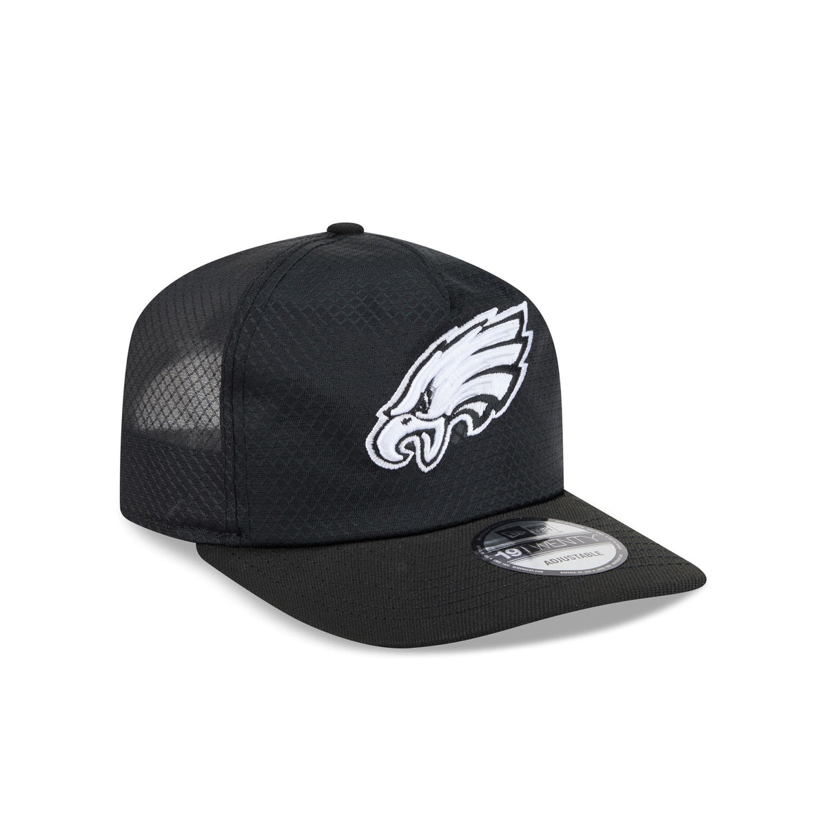 Philadelphia Eagles Black & White Mesh 19TWENTY Trucker Hat