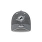 Miami Dolphins Washed Black Cotton 9TWENTY Adjustable Hat