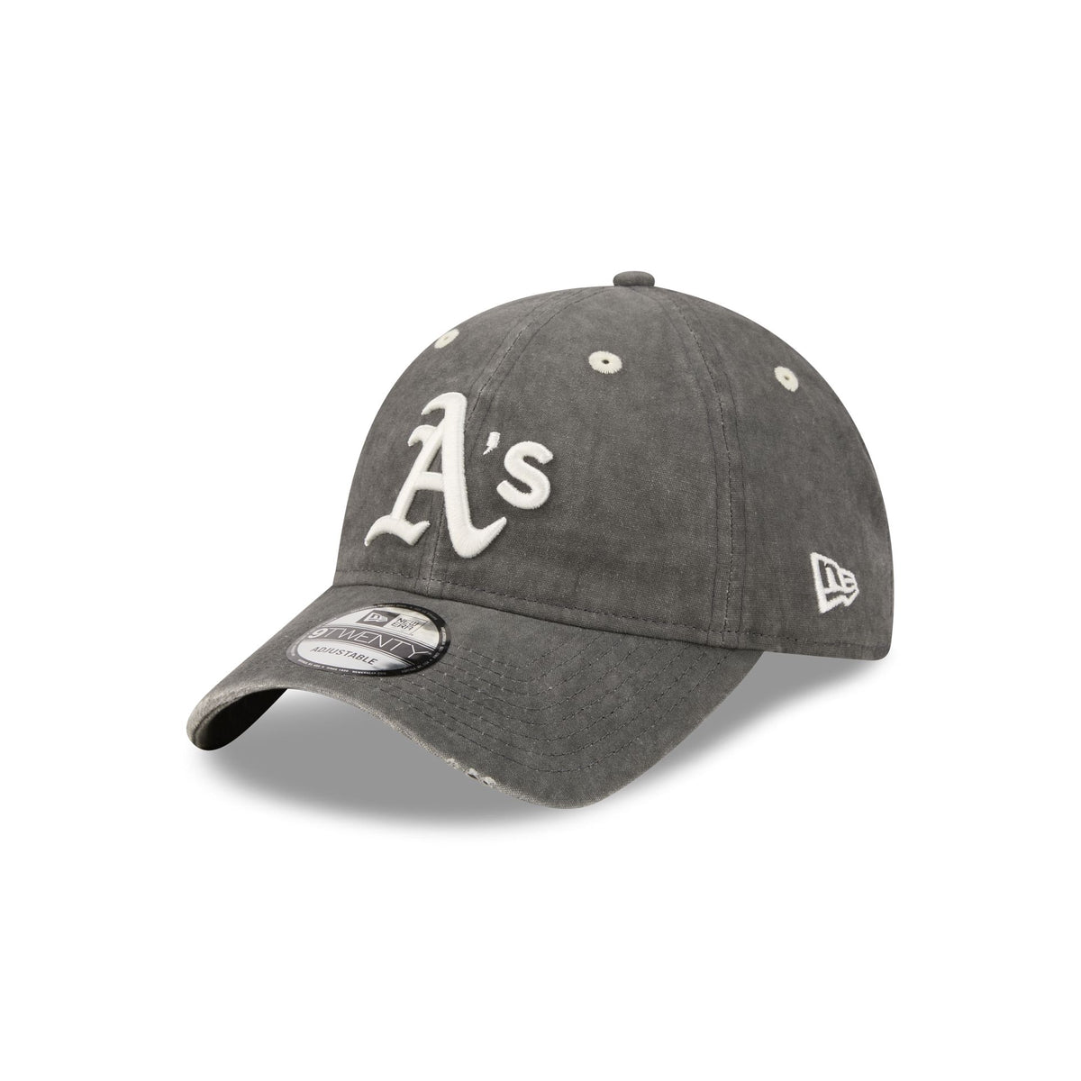 Athletics Washed Black Cotton 9TWENTY Adjustable Hat