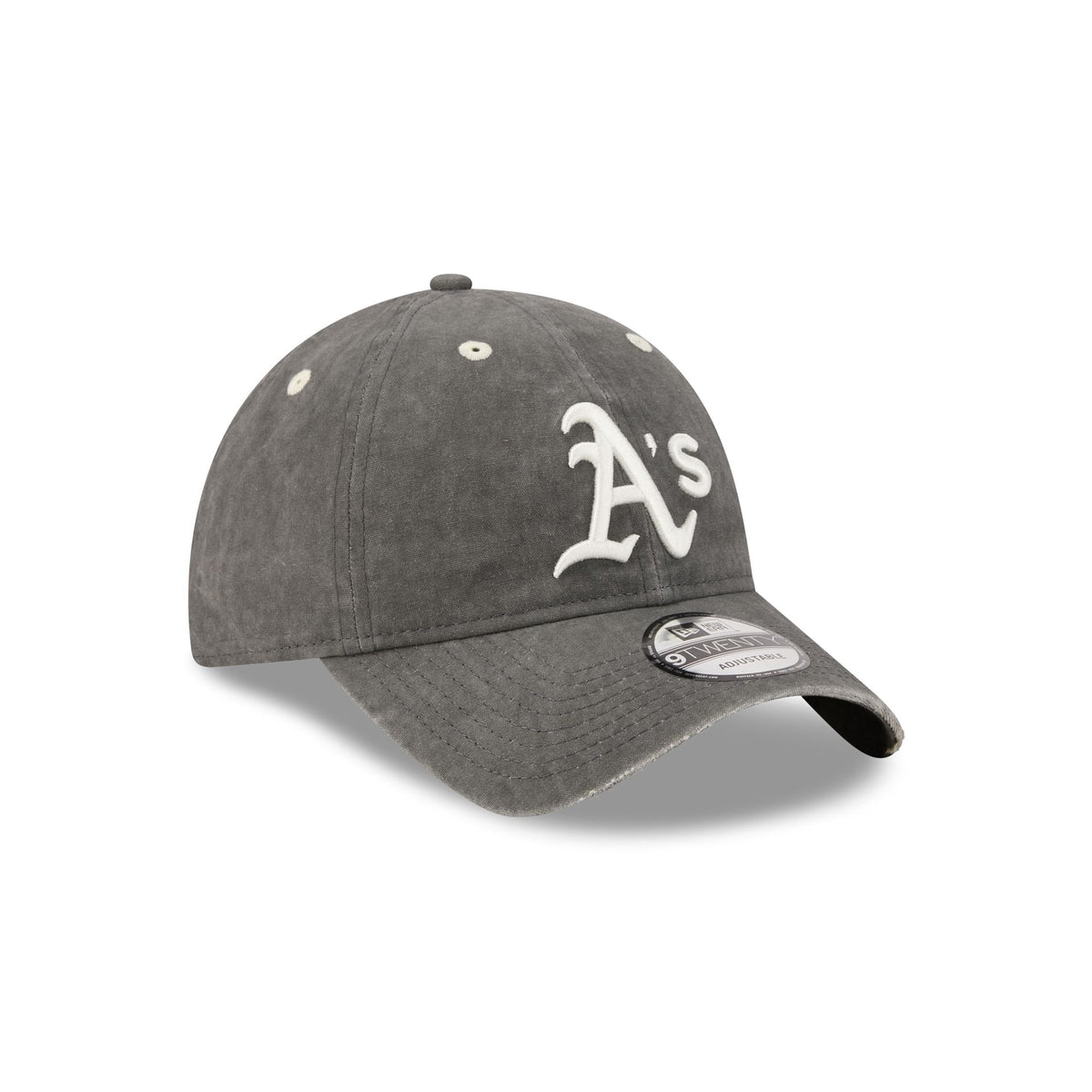 Athletics Washed Black Cotton 9TWENTY Adjustable Hat