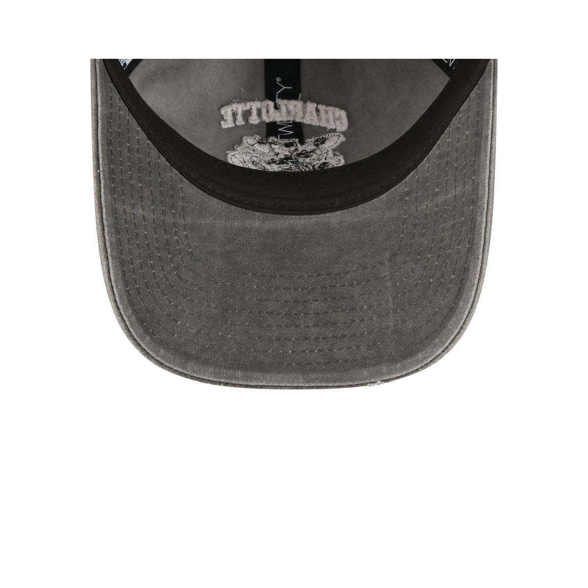 Charlotte Hornets Washed Black Cotton 9TWENTY Adjustable Hat