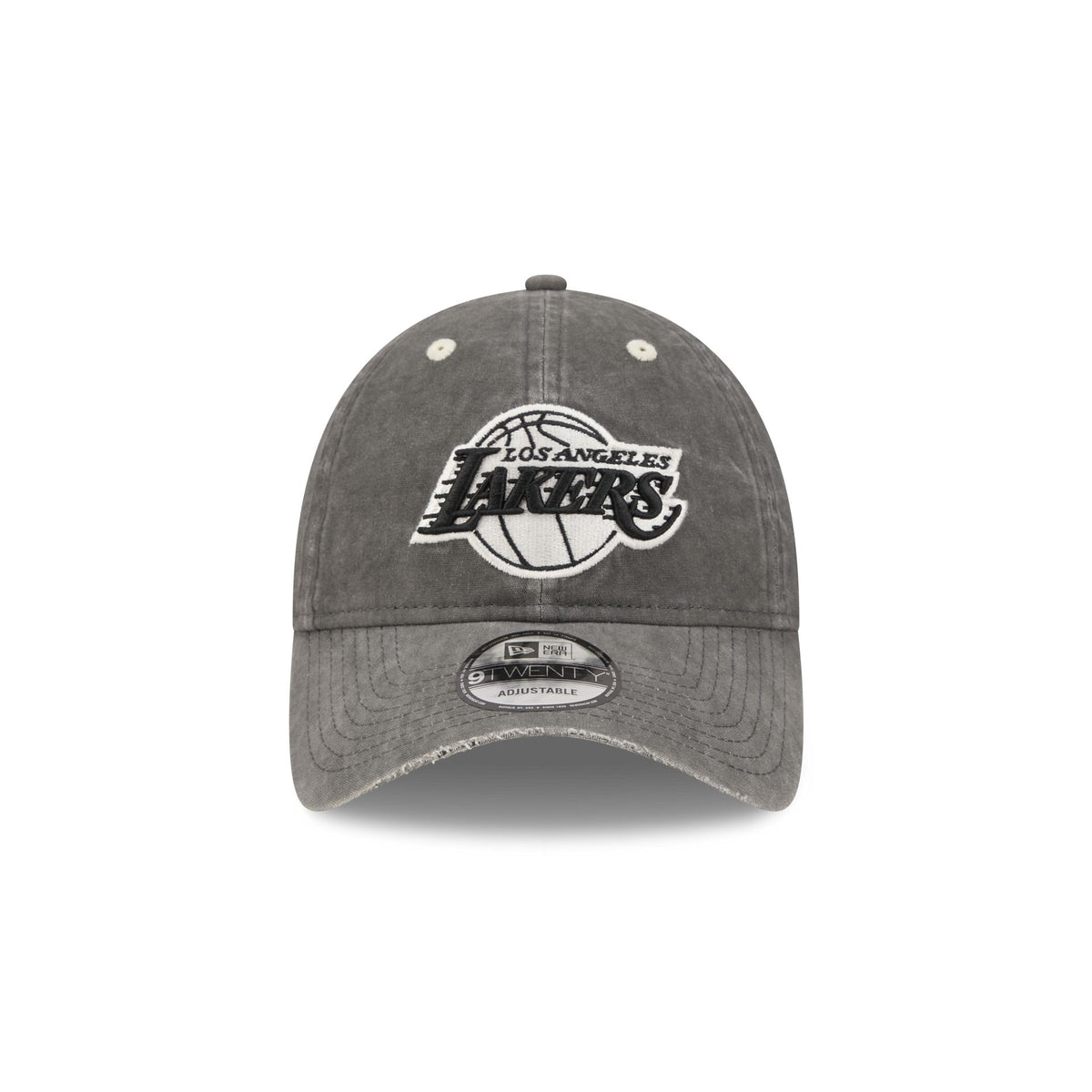 Los Angeles Lakers Washed Black Cotton 9TWENTY Adjustable Hat